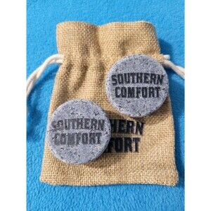 Southern Comfort Whiskey Stone Discs w/storage pouch